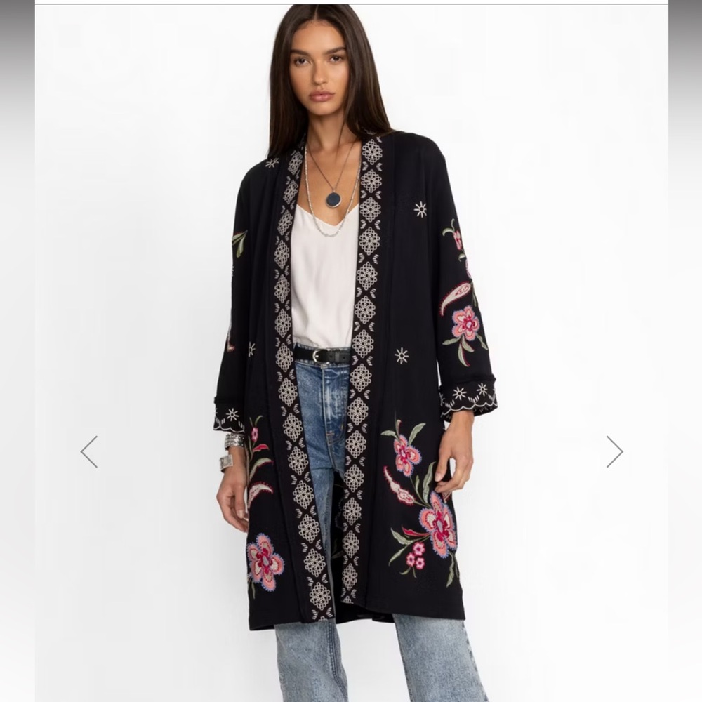JOHNNY WAS 🌸 Libby French Terry KIMONO jacket (Cotton) L